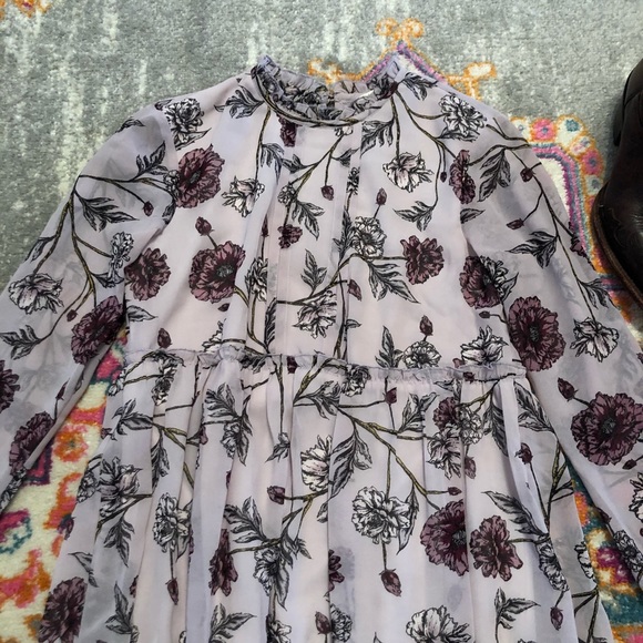 Lilac Ruffle Baby Doll Dress XS - Picture 4 of 8